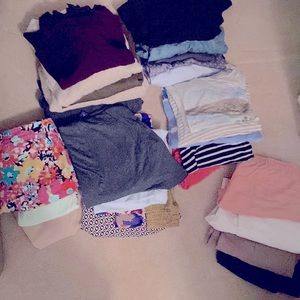 Lot of 20+ pieces of pre pregnancy clothing jcrew gap old navy H&M